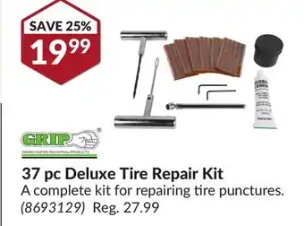 Princess Auto 37 pc Deluxe Tire Repair Kit offer