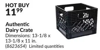 Princess Auto Authentic Dairy Crate offer