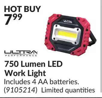 Princess Auto 750 Lumen LED Work Light offer