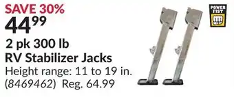Princess Auto 2 pk 300 lb RV Stabilizer Jacks offer