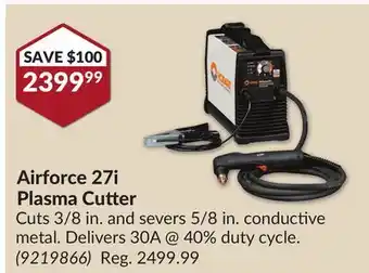 Princess Auto Airforce 27 i Plasma Cutter offer