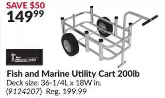 Princess Auto Fish and Marine Utility Cart 200lb offer