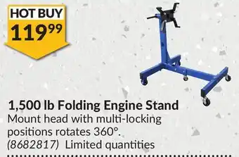 Princess Auto 1,500 lb Folding Engine Stand offer