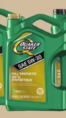 Princess Auto 5W30 Quaker State Full Synthetic Motor Oils offer