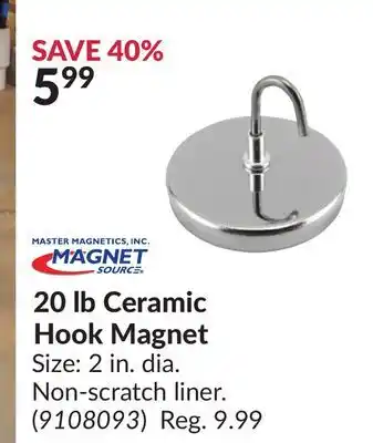 Princess Auto 20 lb Ceramic Hook offer