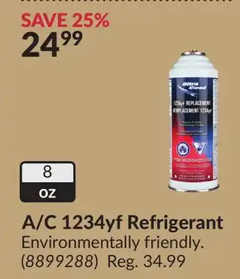 Princess Auto A/C 1234yf Refrigerant offer