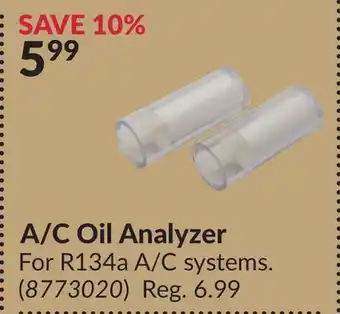 Princess Auto A/C Oil Analyzer offer