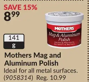 Princess Auto Mothers Mag and Aluminum Polish offer