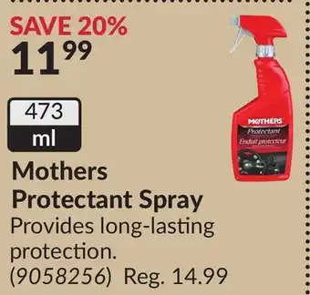 Princess Auto Mothers Protectant Spray offer