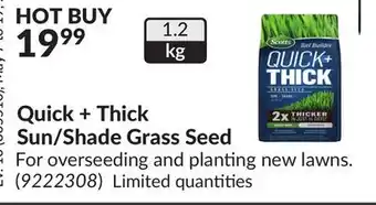 Princess Auto Quick + Thick Sun/Shade Grass Seed offer