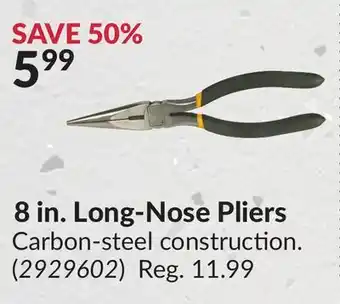 Princess Auto 8 in. Long-Nose Pliers offer