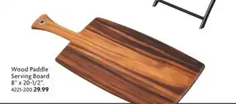 Home Hardware Wood Paddle Serving Board offer