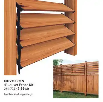 Home Hardware 4' Louver Fence Kit offer