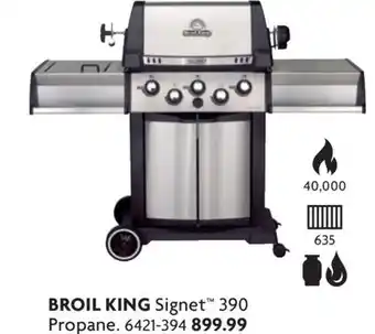 Home Hardware Signet 390 Propane BBQ - 3 Burners + Side & Rotisserie Burners offer