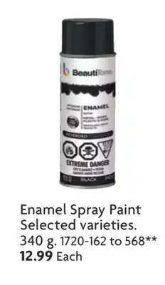 Home Hardware Enamel Spray Paint offer