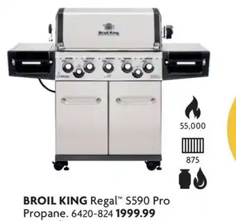 Home Hardware Regal S590 Pro Propane BBQ - 5 Burner + Side & Rear Rotisserie Burners offer