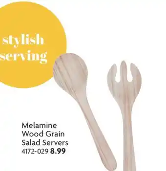 Home Hardware Melamine Wood Grain Salad Servers offer
