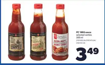 Real Canadian Superstore PC BBQ SAUCE, 500 ml offer