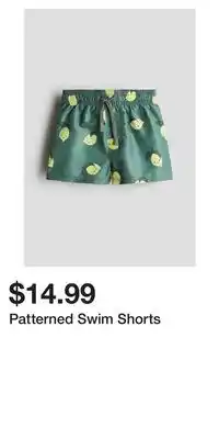 H&M Patterned Swim Shorts offer