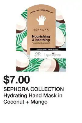 Sephora SEPHORA COLLECTION Hydrating Hand Mask in Coconut + Mango offer