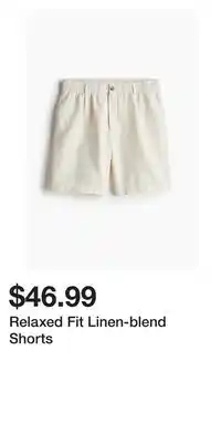 H&M Relaxed Fit Linen-blend Shorts offer