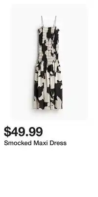 H&M Smocked Maxi Dress offer