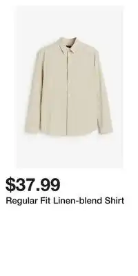 H&M Regular Fit Linen-blend Shirt offer