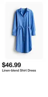 H&M Linen-blend Shirt Dress offer