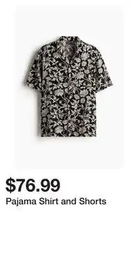 H&M Pajama Shirt and Shorts offer