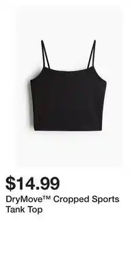 H&M DryMove Cropped Sports Tank Top offer