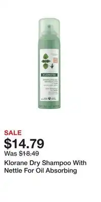Well Klorane Dry Shampoo With Nettle For Oil Absorbing offer