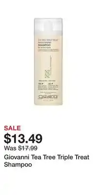 Well Giovanni Tea Tree Triple Treat Shampoo offer