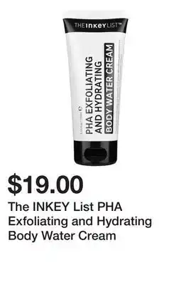 Sephora The INKEY List PHA Exfoliating and Hydrating Body Water Cream offer