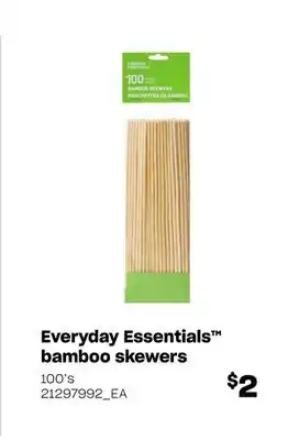 Loblaws EVERYDAY ESSENTIALS BAMBOO SKEWERS, 100's offer