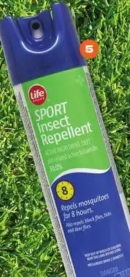 Loblaws LIFE BRAND SPORT INSECT REPELLENT, 230 g offer