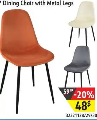 Sushi Shop Dining Chair with Metal Legs offer