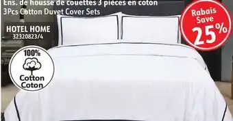 Hart 3Pcs Cotton Duvet Cover Sets offer