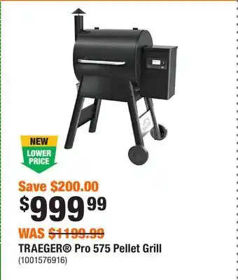 Home Depot TRAEGER Pro 575 Pellet Grill offer