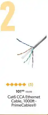 Shopper+ Cat6 CCA Ethernet Cable, 1000ft - PrimeCables offer