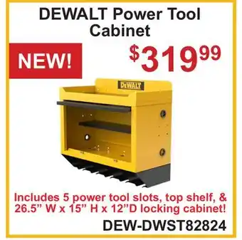 Atlas Tools & Machinery DEWALT Power Tool Cabinet offer