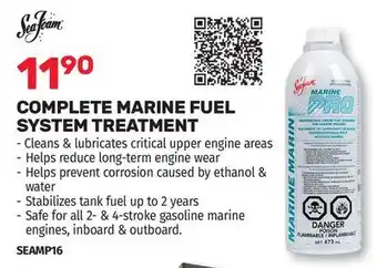 Bumper to Bumper SEAFOAM COMPLETE MARINE FUEL SYSTEM TREATMENT offer