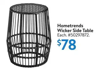 Walmart Hometrends Wicker Side Table offer