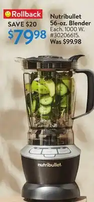 Walmart Nutribullet 56-oz. Blender offer