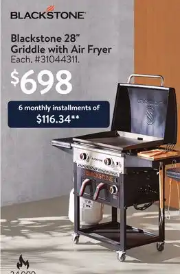 Walmart Blackstone 28 Griddle with Air Fryer offer