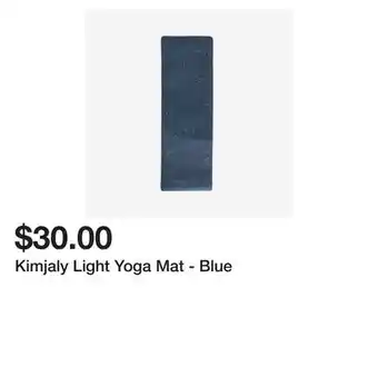 Decathlon Kimjaly Light Yoga Mat - Blue offer