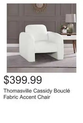 Costco Thomasville Cassidy Bouclé Fabric Accent Chair offer