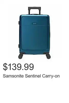 Costco Samsonite Sentinel Carry-on offer