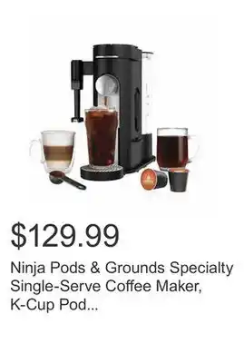 Costco Ninja Pods & Grounds Specialty Single-Serve Coffee Maker, K-Cup Pod Compatible offer