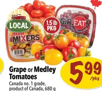 Farm Boy Grape or Medley Tomatoes offer