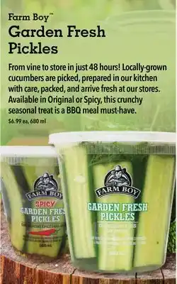 Farm Boy Farm Boy Garden Fresh Pickles offer